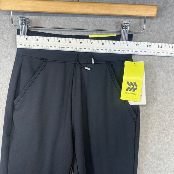 All in Motion Soft Stretch Jogger Pants Girls Size S(6/6X) Black Polyester Blend - Picture 2 of 10